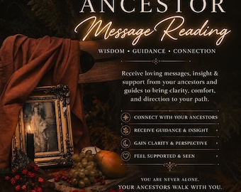 Ancestor Message Reading | Ancestral Guidance, Healing & Spiritual Insight | Tarot Reading