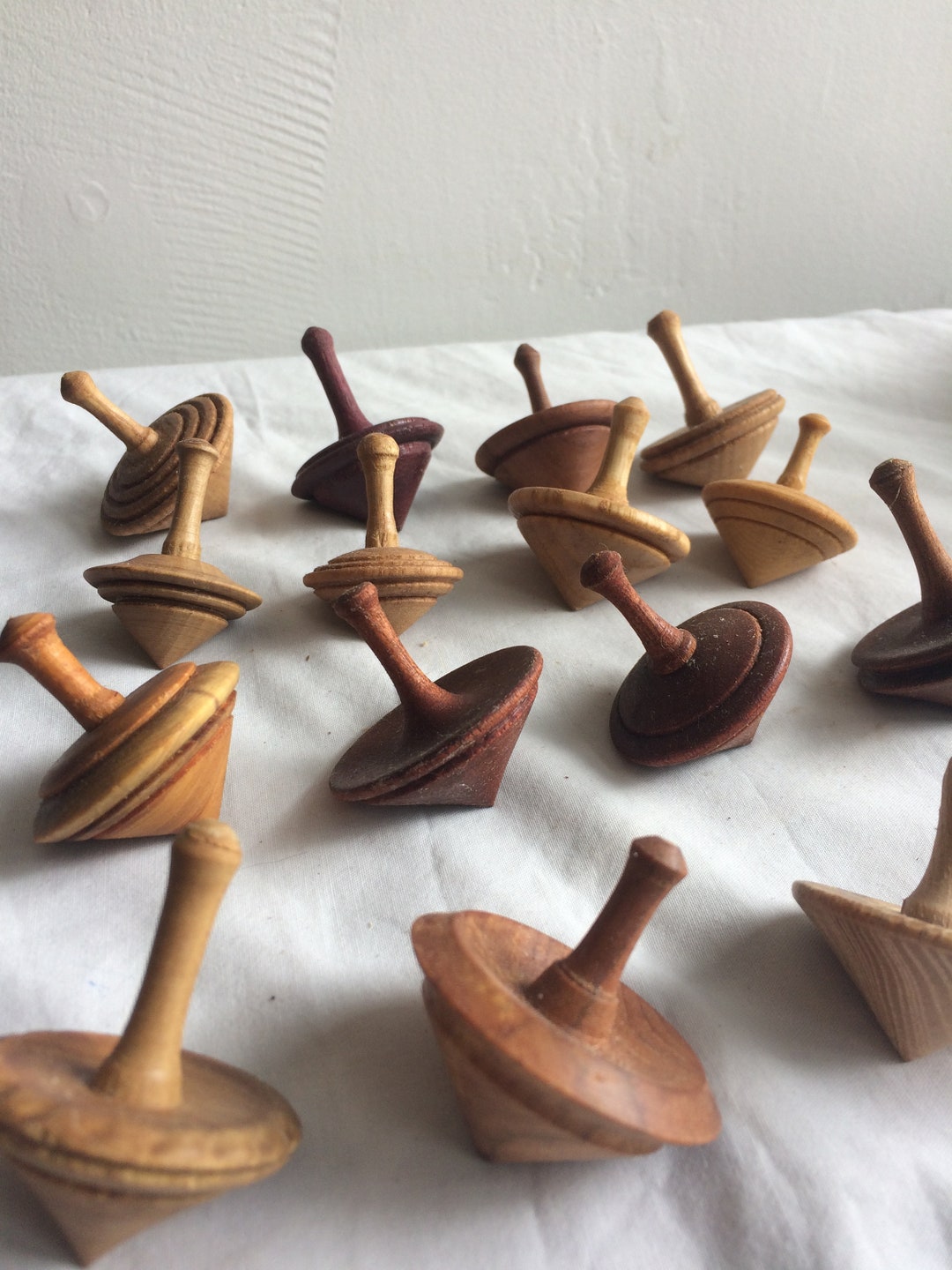 Wooden Spinning Top Toy Wooden Toy Sustainable Toy Etsy