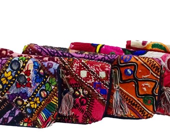 Assorted Purse Clutch wholesale Indian Vintage Bag Banjara Clutch Embroidered Belly Bag Pouch Gift For her