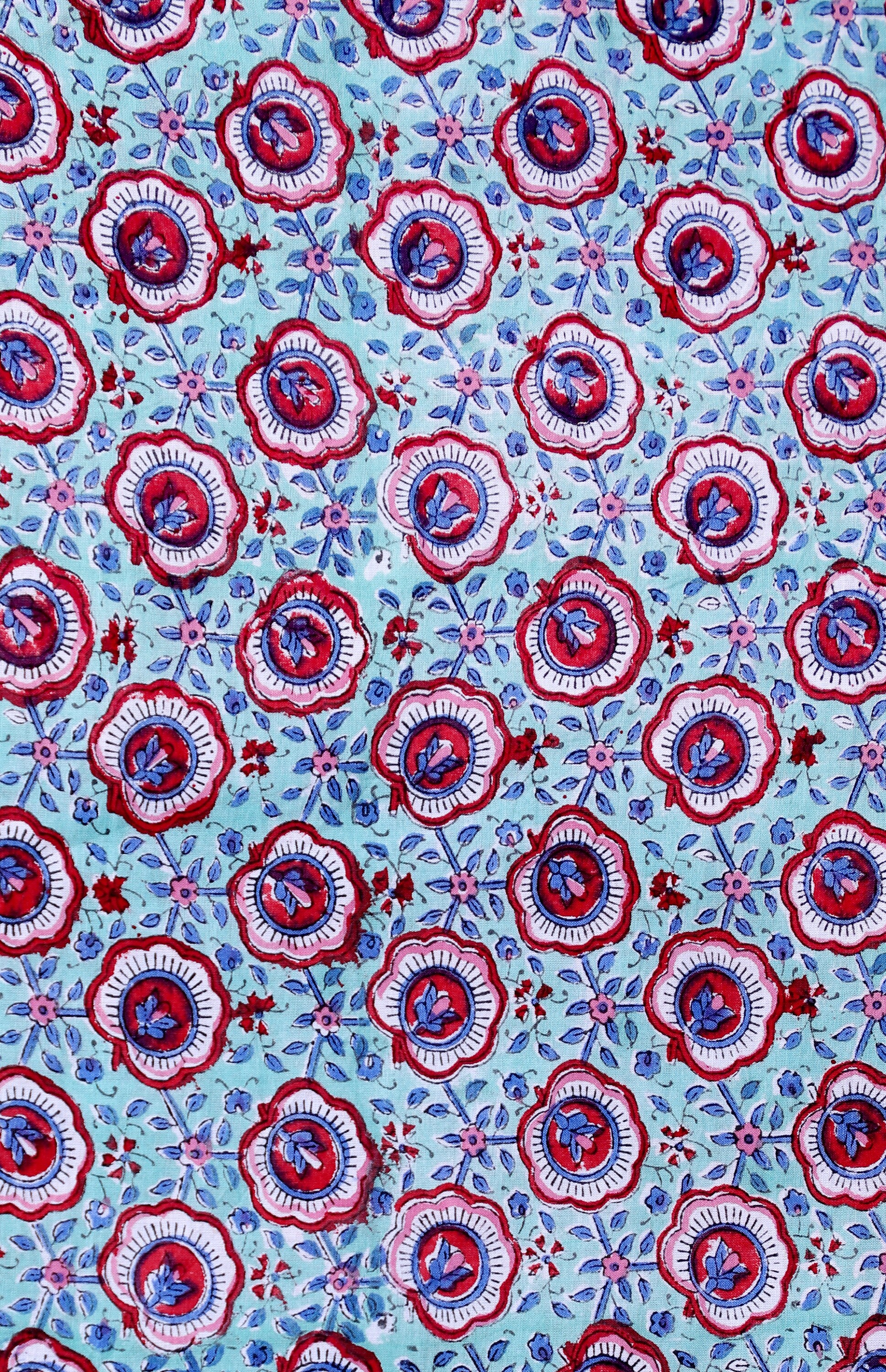 Block Printed Indian Cotton Fabric Hand Stamped Fabric by Etsy UK