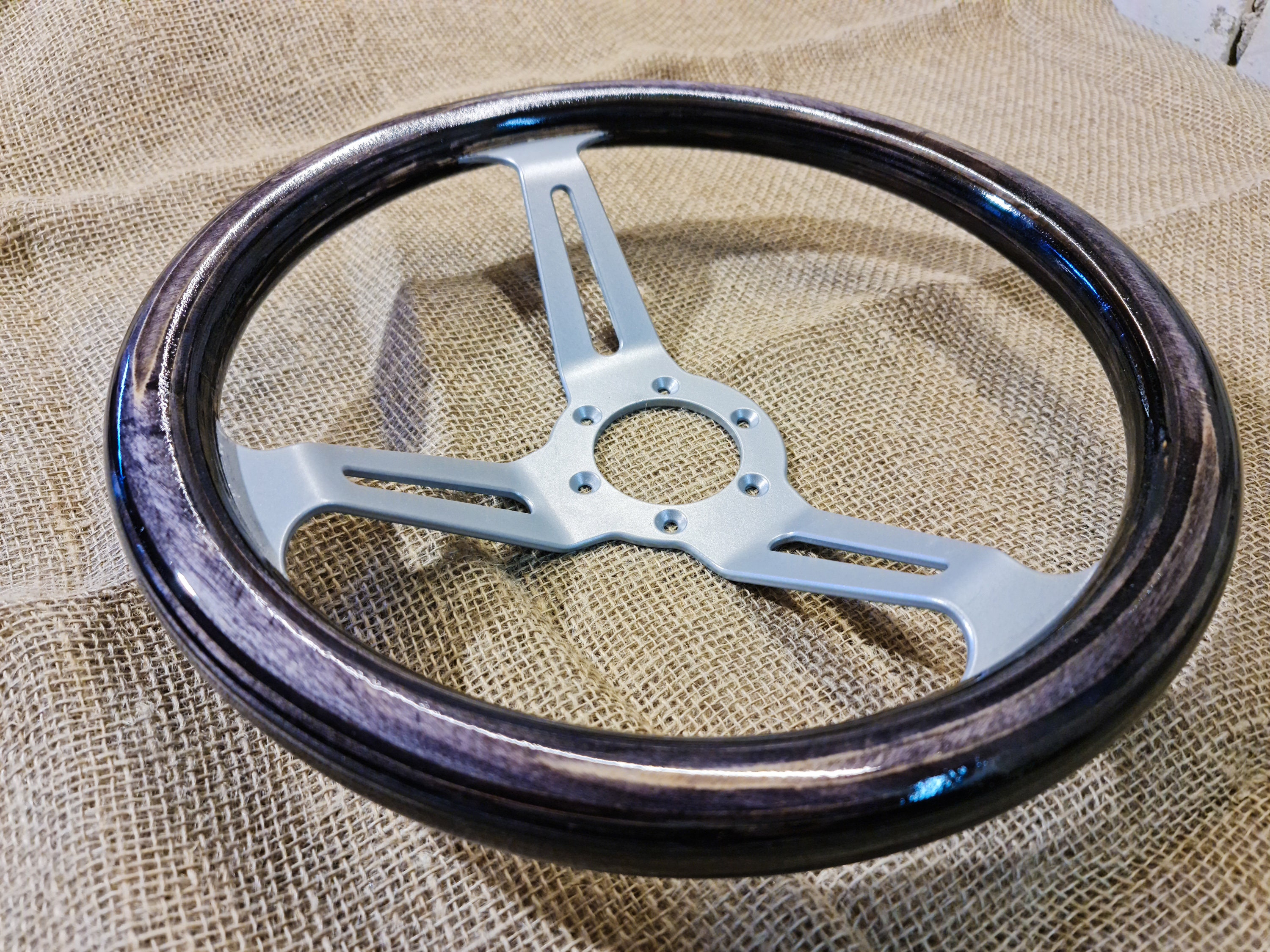 DYNAMIC Wood Steering wheel φ35.0cm Amazon.com: Classic Wood Steering Wheel 14inch 350mm