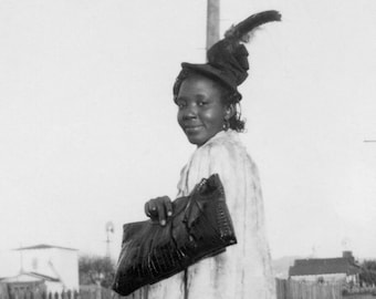 1930s African American Woman Vintage Photo Print  | Black Americana Vintage Photo | Depression Era Jazz Age