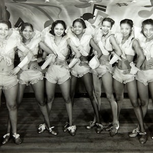 Club Harlem Chorus Line Photo Print | Vintage Black Americana  | 1930s Jazz Detroit Paradise Valley