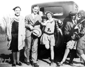 1920s Flapper Group Photo Reprint | Roaring 20s Flapper Prohibition | Fine Art Photography