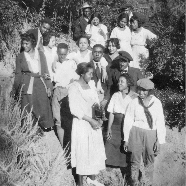Country Walk with a Group of Friends | Black Americana | 1920s Great Outdoors Nature Hiking