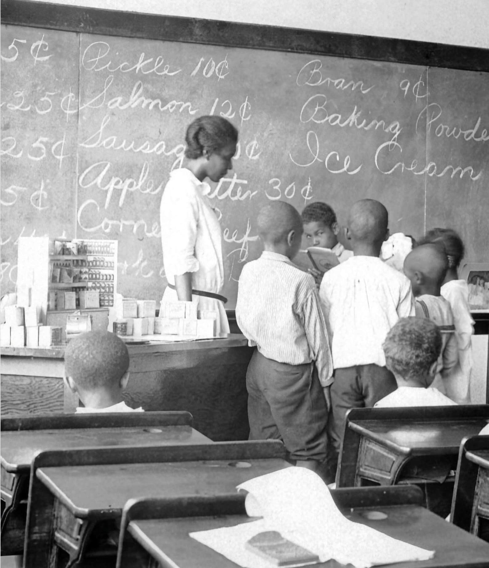 Vintage Classroom Photo Reprint | Black Americana | Teacher Schoolhouse ...