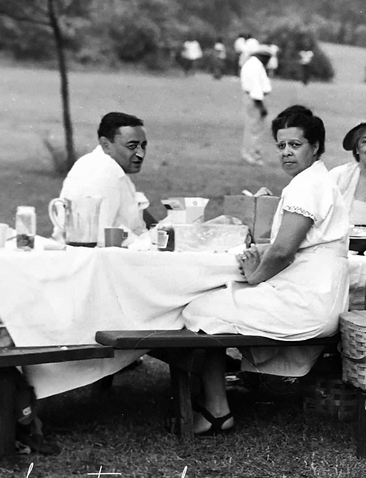 Church Picnic Photo Print Black Americana Eating & Drinking 1940s Clergy -  Etsy