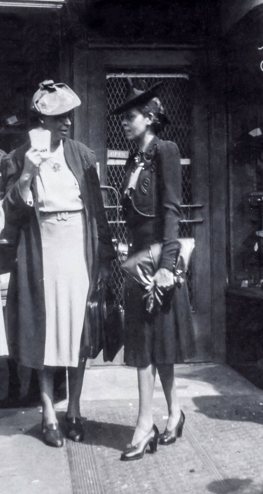 Main Street Shoppers Photo Print | Black Americana | 1940s Storefront ...