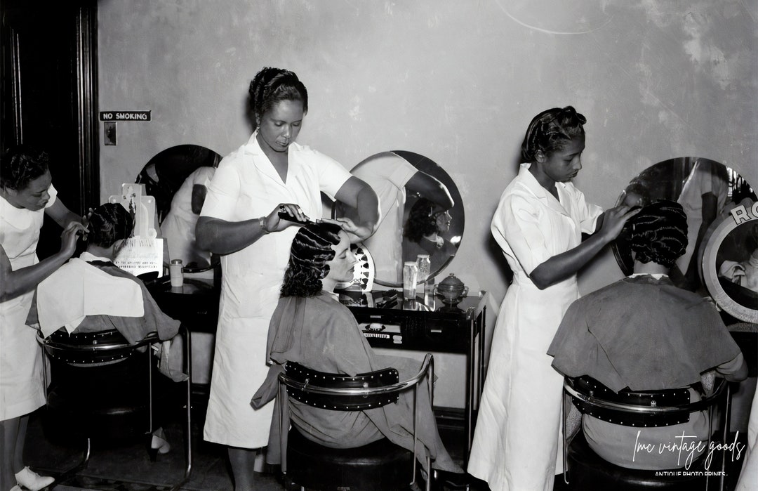 1930s Beauty Salon Photo Vintage Black Americana Photo Etsy Israel