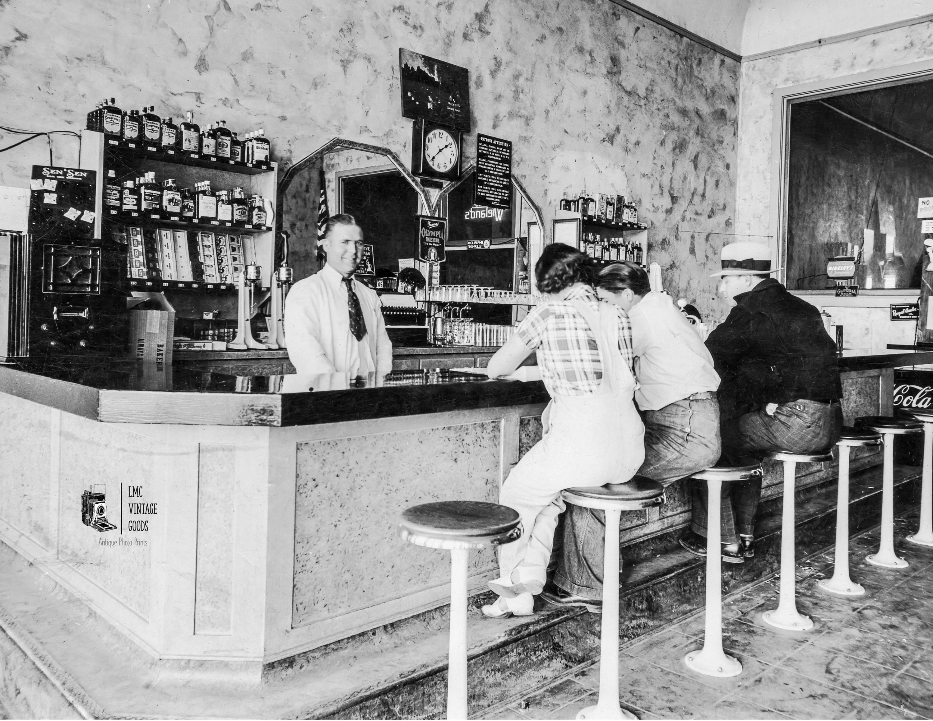 Vintage Bar Scene Photo Print Speakeasy Art 1930s Picture Etsy
