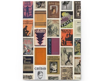 Harlem Renaissance Writers Hardcover Journal Matte / Black Americana Notebook / Diario di scrittura