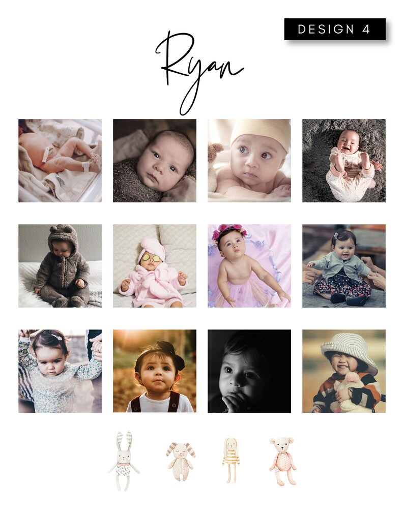 My First Year Picture Frame Personalized Gift for Babies Etsy