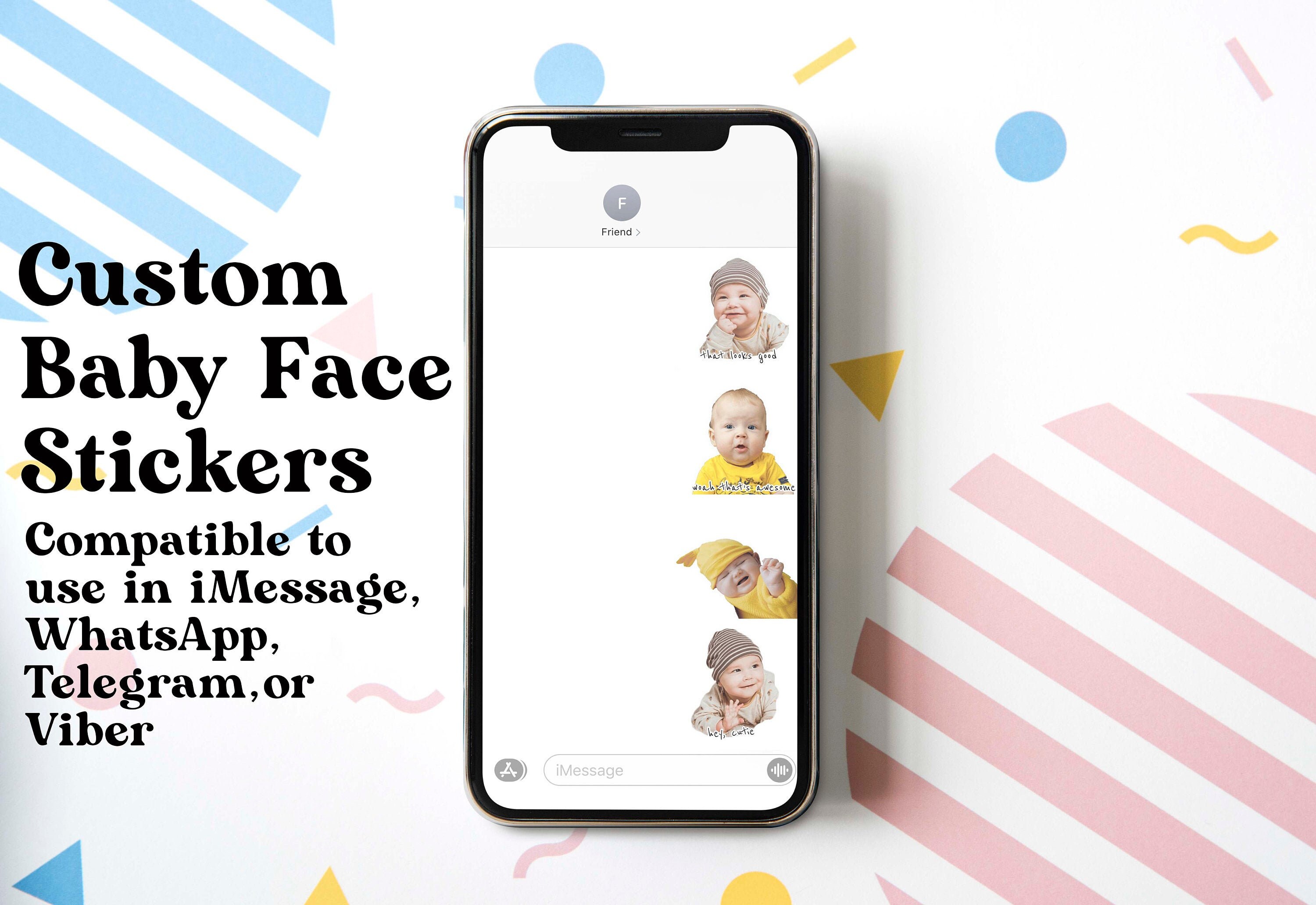 Custom Baby Stickers for Imessage Telegram Whatsapp Viber - Etsy