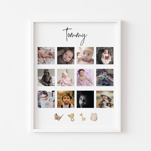 Baby First Year Frame Etsy