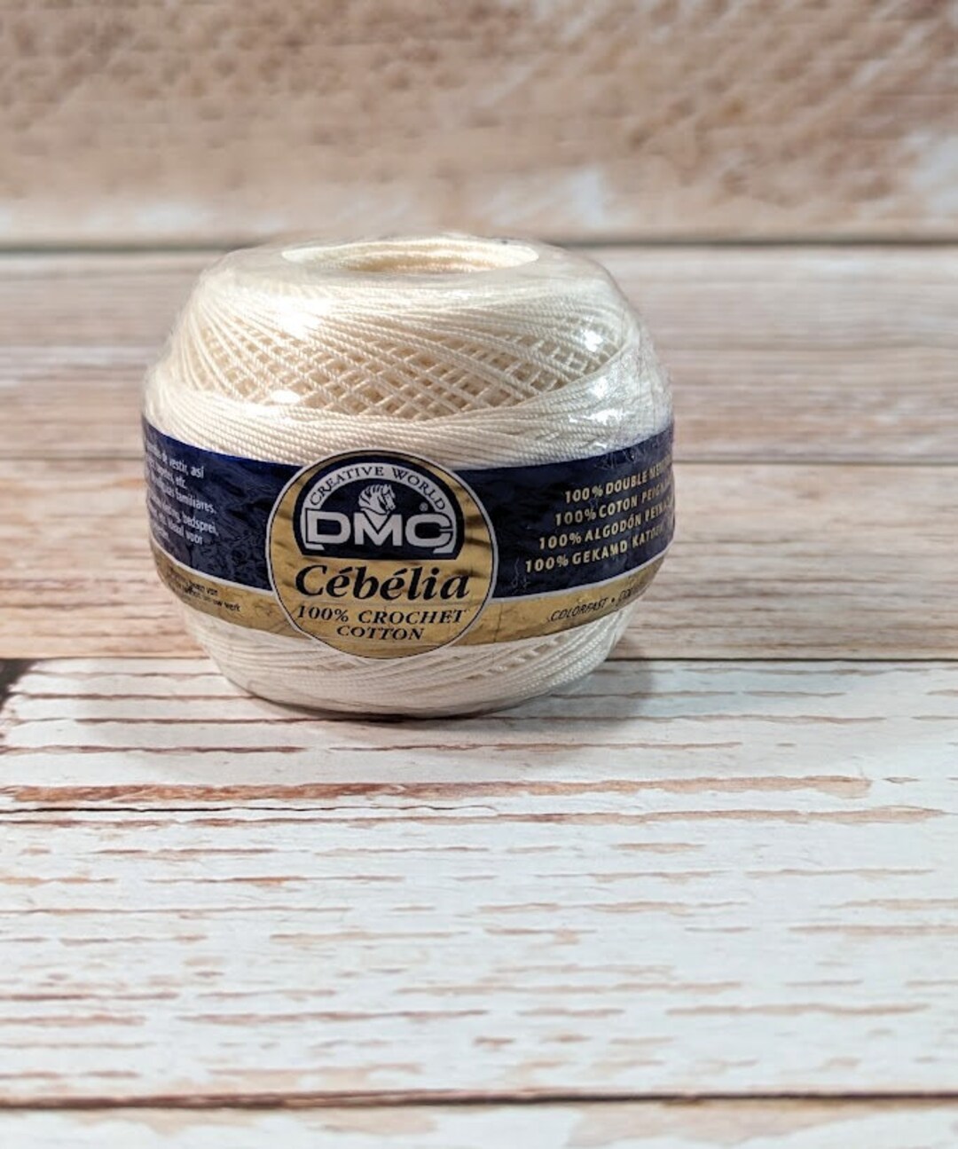 DMC Cebelia Crochet Cotton Thread White Etsy