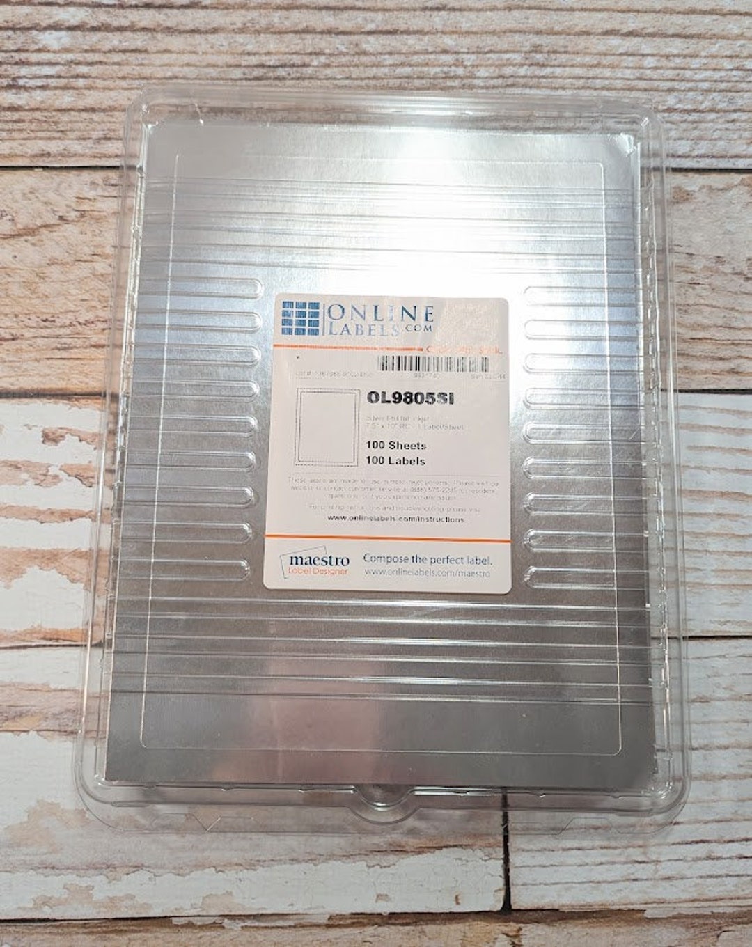 Silver Foil Sticker Sheets Etsy