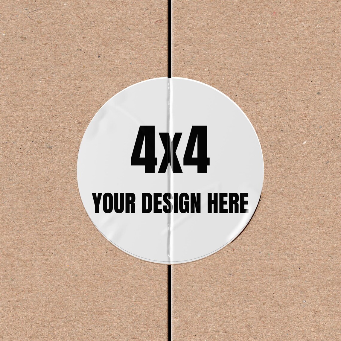 Custom 4x4 Round Stickers (individual Cut) | Small Business Logo ...