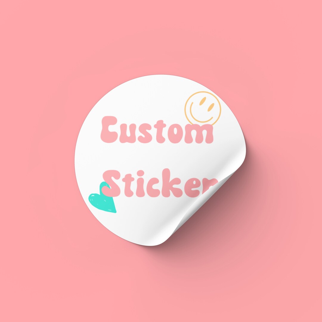 Custom Logo Round Sticker Sheet 12 Round Stickers per Sheet Etsy