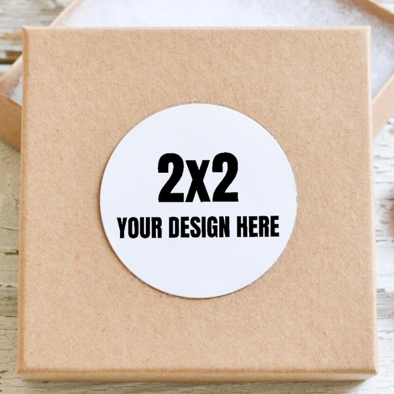 Custom 2x2 Round Stickers (individual Cut) | Small Business Logo ...