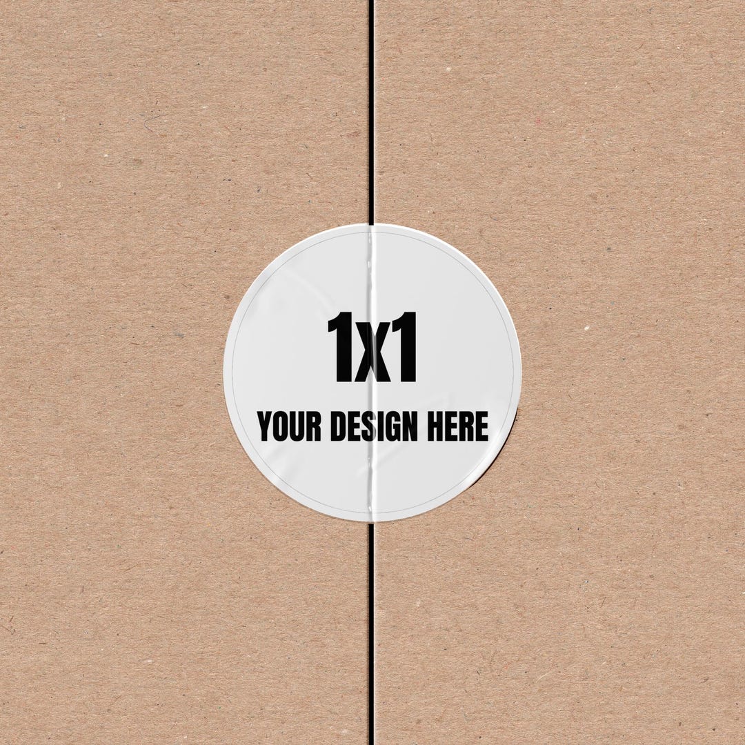 Custom 1x1 Round Stickers (individual Cut) | Small Business Logo ...