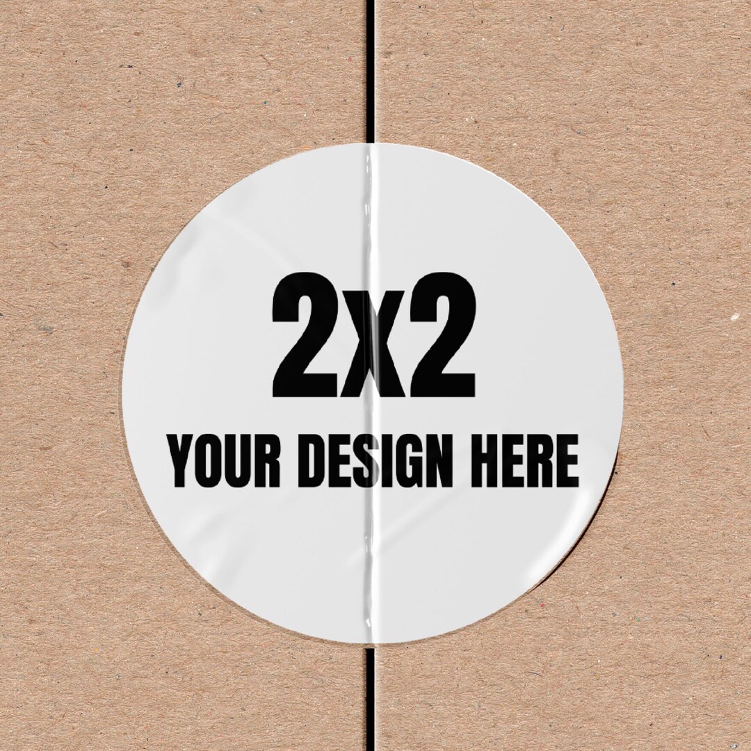 Custom 2x2 Round Stickers (individual Cut) | Small Business Logo ...