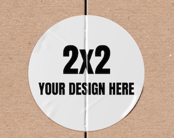 Custom 2x2 Round Stickers (Individual Cut) | Small Business Logo Stickers | Personalized Packaging Labels