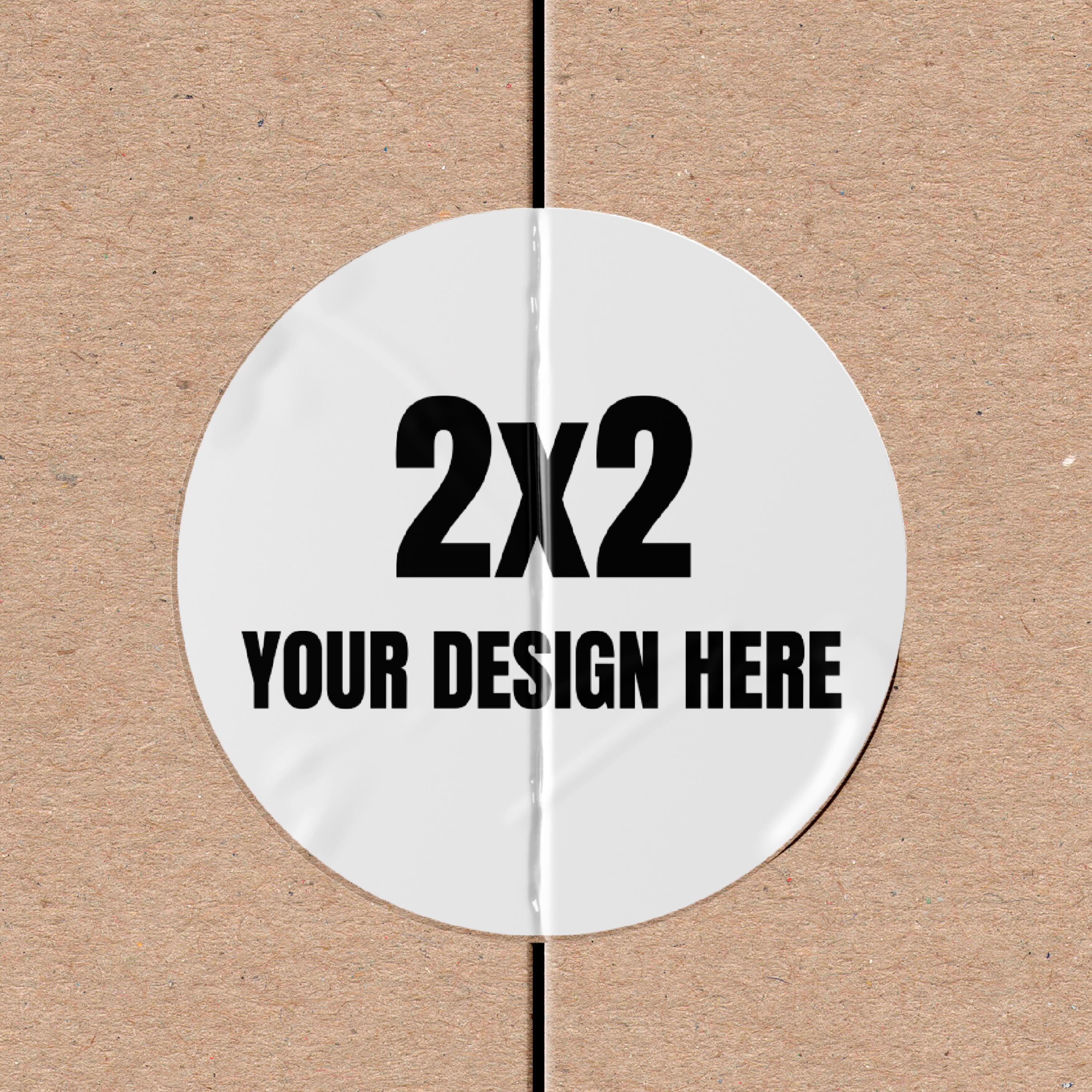 Custom 2x2 Round Stickers (individual Cut) | Small Business Logo ...