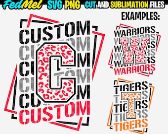 Custom school spirit svg, png Personalized Leopard team mascot design for sublimation and cutting