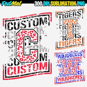 Diseño de leopardo personalizado con espíritu escolar en apuros PNG para sublimación