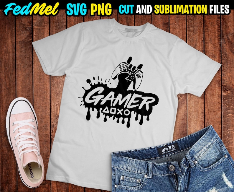 Gamer Design in Svg Png Eps Formats - Etsy