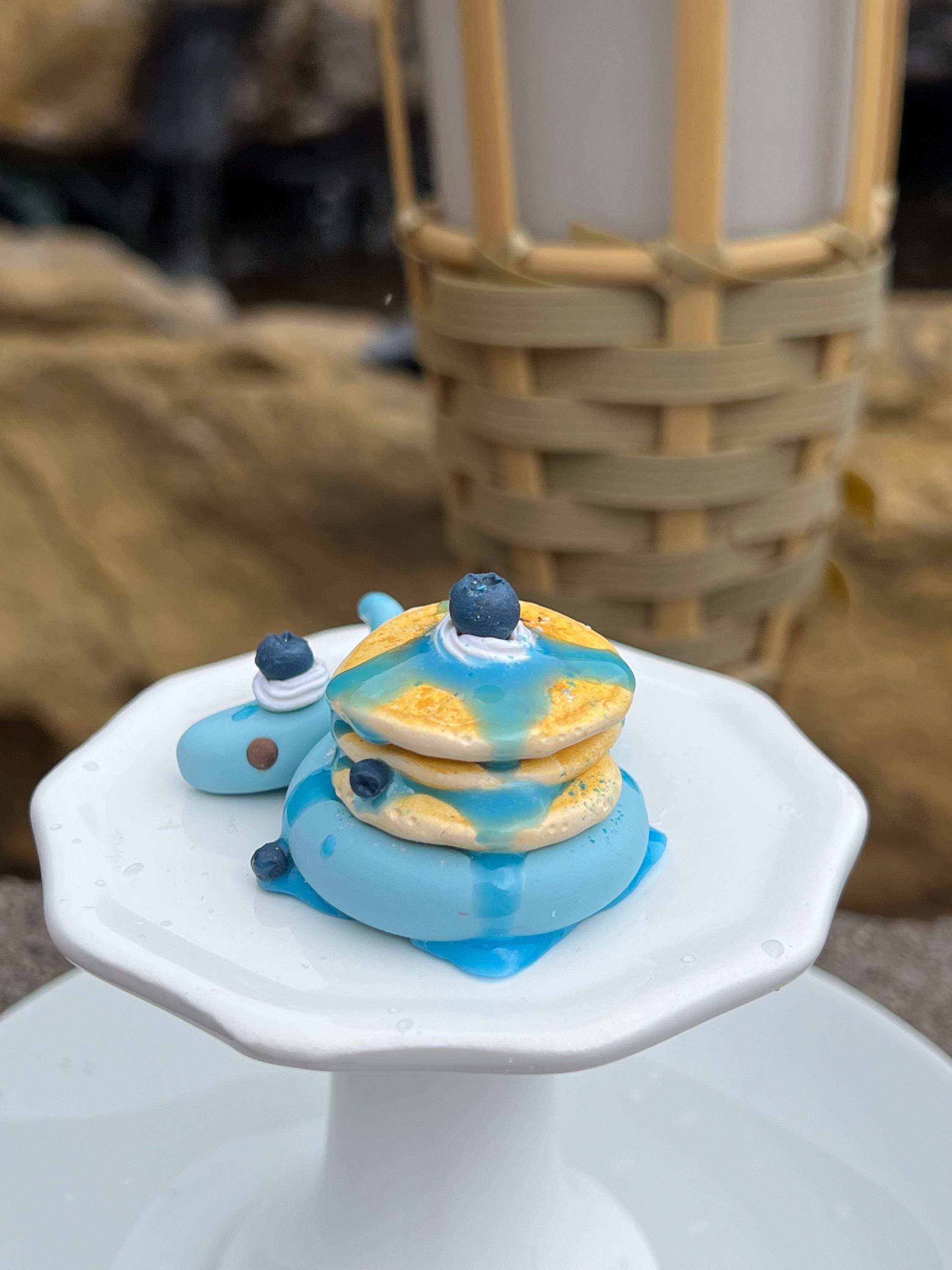 Photo inspiration: Fresh Look at Blueberry Pancake Snake Handmade Clay Food Art