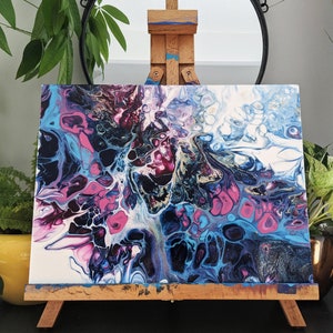 12&quot; by 16&quot; Original Acrylic Pour Fluid Art Painting - &quot;Duskdream&quot;