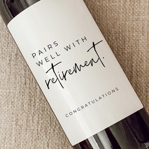 Pairs well with Retirement, Retirement gifts for woman, Gift for Retirees, Funny retirement gift, Personalized Gift for Retirement, Retiring