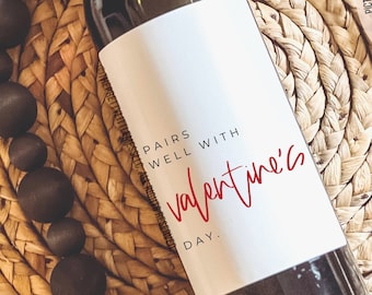 Valentine's Day Wine Label, Valentine's Day Gift, Valentine's Day Beer Labels, Funny Valentine's Day Card, Valentine Gift for him