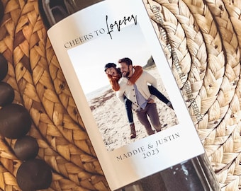 Wedding Wine Gift Bags - Reusable Burlap Linen Bags For Engagement & Bridal Shower Gifts