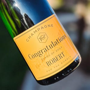 Presente de formatura de bacharelado personalizado da Veuve, etiqueta de formatura de faculdade personalizada, presente de formatura para sua turma de 2025, presente para melhor amiga