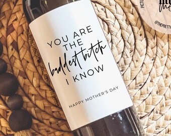 Mother's Day Gift, Mother's Day Wine Label, Funny Mom Gift, Gift for Mom, Self Care, Cute Mom Gift, Mom Celebration Box, Grandma Gift