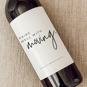 Housewarming Gift | New Place | Housewarming Wine Label | Gift for Her, Him | New Home Owner Gift | Realtor Gift to Clients