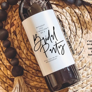 Pairs well with Bridesmaid Duties, Bridesmaid Proposal, Bridesmaid Gift, Bridesmaid Wine Label, Bridesmaid Proposal Box, Bridesmaid Candle
