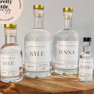 Etichetta per proposta di matrimonio per lo sposo, etichetta personalizzata per tequila per lo sposo, regalo per il testimone dello sposo, proposta per la damigella d'onore, regalo per la damigella d'onore, etichetta personalizzata per liquori, usciere