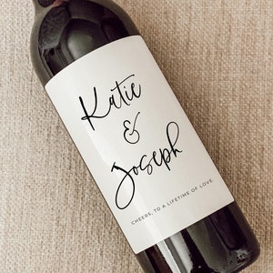 Engagement Wine Label, Personalized Engagement gift, Wedding gift, Bridal shower gift, Couples gift, Engagement Card, Gift for her