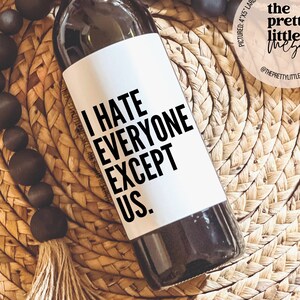 Etiqueta de vino de San Valentín, Regalo de San Valentín, Etiquetas de cerveza de San Valentín, Tarjeta divertida de San Valentín, Regalo de San Valentín para él