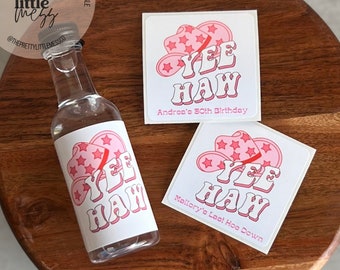 50 ml Custom Liquor Label, Custom Bachelorette Shooter Label, Bachelorette Party Favors, Let&#39;s get Rowdy, Bachelorette Gifts, Tequila Label