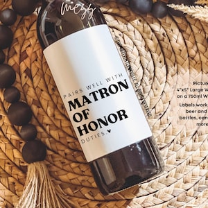 Pairs well with Matron of Honor Duties, Bridesmaid Proposal, Matron of Honor Gift Box, Maid of Honor, Bridesmaid Gift, Candle, Gift for her