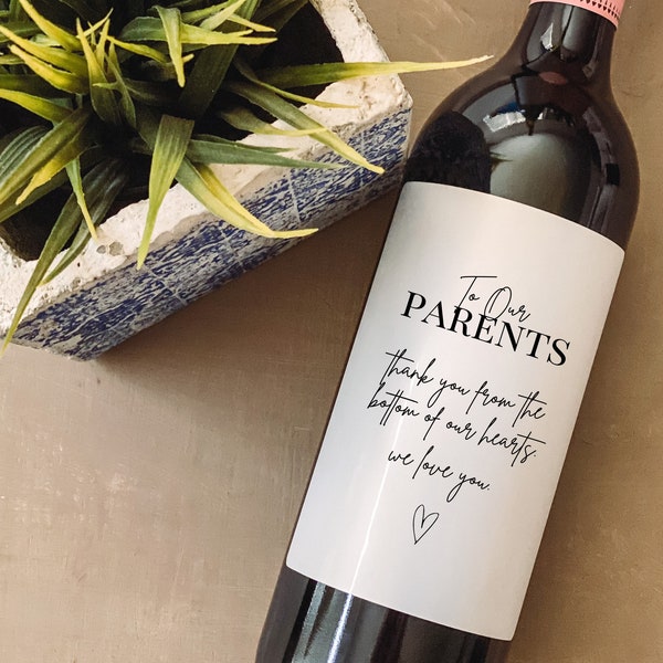 Parent Thank you on Wedding Day | Wedding Day Gift for Parents