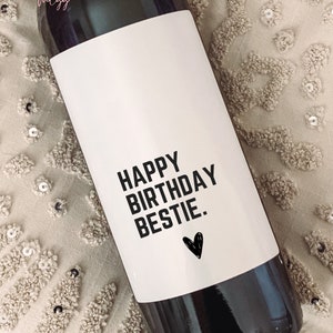Happy Birthday | Birthday Wine Labels | Birthday Labels for all Ages | 21st | 30th | 40th | 50th | 60th |