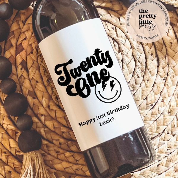 Custom 21st Birthday Wine Label, Birthday Gift for her, Finally Legal, Funny Birthday Gift, 21st birthday gift, Vodka Gift, 21,Tequila Gift