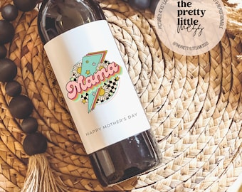 Mother's Day Gift, Mother's Day Wine Label, Funny Mom Gift, Gift for Mom, Self Care, Cute Mom Gift, Mom Celebration Box, Grandma Gift