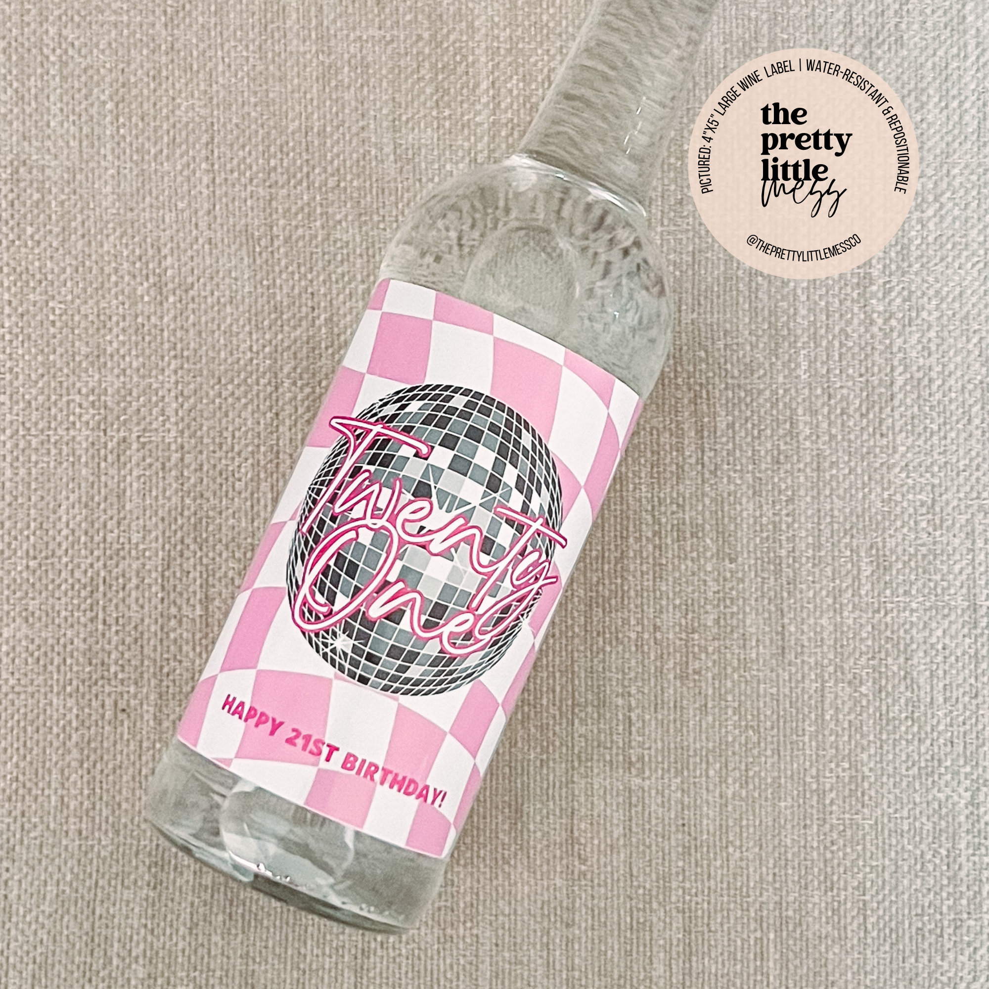 Custom 21st Birthday Wine Label, Birthday Gift for her, Finally Legal, Funny Birthday Gift, 21st birthday gift, Vodka Gift, 21,Tequila Gift
