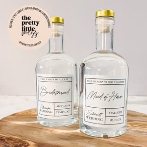 Etichetta liquore proposta da damigella d'onore personalizzata, proposta da damigella d'onore, etichetta tequila, regalo damigella d'onore, Vodka, proposta da damigella d'onore, regalo per lei